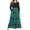 Black Green, variant on Plus Size Women Long Sleeve Maxi Dress Casual Dresses with Pockets