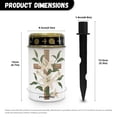 thumbnail image 6 of COEQINE Cross Solar Lights Outdoor for Pathway Lawn Cemetery Grave Decorative Cemetery Solar Candle Solar Votive Candles for Outside Home Solar Decorations, Lily Flower Leaf Cross, 6 of 7