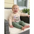 thumbnail image 4 of RUINIXCW Toddler Baby Boy Spring Fall Winter Outfit Mama's Little Reading Buddy Letter Dragon Print Long Sleeve Sweatshirt and Jogger Pants Set, 4 of 8
