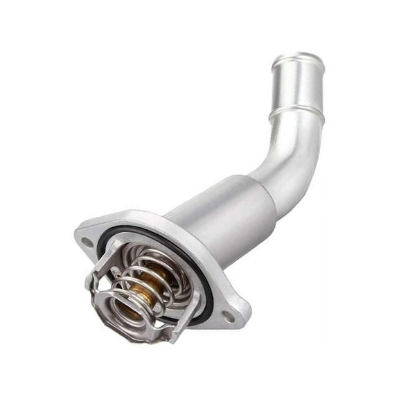 Engine Coolant Thermostat Housing Assembly - Compatible with 2002 - 2009 Chevy Trailblazer 4.2L 6-Cylinder 2003 2004 2005 2006 2007 2008
