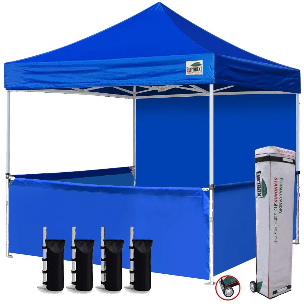 Eurmax 10'x10' Ez Popup Booth Canopy Tent Commercial Instant Canopies