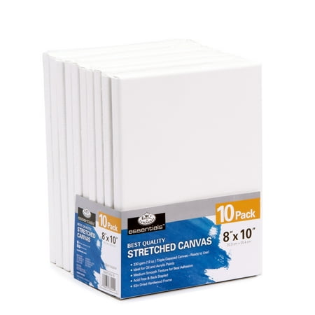 Royal & Langnickel Essentials 8  x 10  Stretched Canvas  10Pk