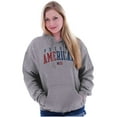 thumbnail image 4 of Puerto Rico Nuyorican USA State Flag Hoodie Sweatshirt Women Men Brisco Brands S, 4 of 5