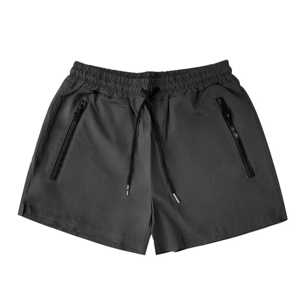 Pantalones cortos deportivos para hombre: pantalones finos de verano de secado rápido con cordón, adecuados para el gimnasio, el fitness y actividades al aire libre