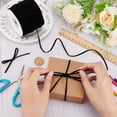 thumbnail image 3 of 1Roll 100 Yards Flat Single Face Velvet Ribbon for Gift Wrapping Floral Bows Crafts Decoration Black 1/8 inch(3mm), 3 of 8