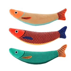 Max & Marlow Catnip Cat Toys, Fish Shaped 3-Pack