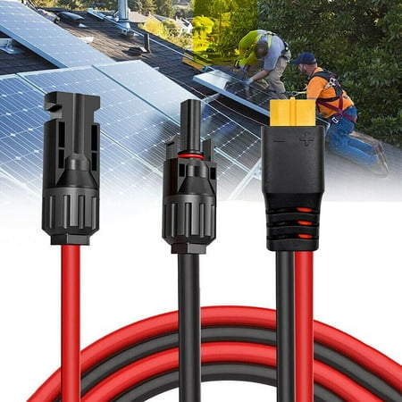 

BLUESON 12AWG Solar Charging Cable XT60 Solar Panel Connection Cable Charging Cable
