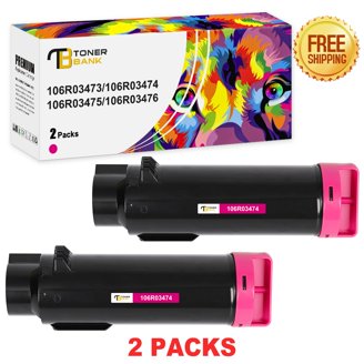 Lovn 4-Pack Toner Cartridges For Xerox Phaser 6000/6010 - Compatible Black, Cyan, Magenta, Yellow (106R01630, 106R01627, 106R01628, 106R01629)