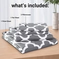 thumbnail image 4 of Full Size Sheets Set, 100% Viscose Derived from Bamboo, Silky Soft, Cooling, 4 of 7