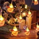 thumbnail image 5 of Nueva cadena de luces LED navideñas con luces intermitentes, para el día de Navidad, con personajes de dibujos animados, muñeco de nieve, ambiente decorativo, 5 of 5