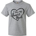 thumbnail image 3 of Inktastic I Love My Aunt and Uncle in Black Chalk Heart Youth T-Shirt, 3 of 5