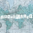 thumbnail image 2 of Studio W 26x26 White Modern Wood Framed Museum Art Print Titled - Map Words V, 2 of 4