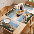 thumbnail image 5 of Flower Placemats Set of 4, White Purple Floral Spring Vine Oil Painting Style Botanical Non-Slip Place Mats Washable Table Mats for Kitchen Dining Table Decorations Indoor/Outdoor, 5 of 9