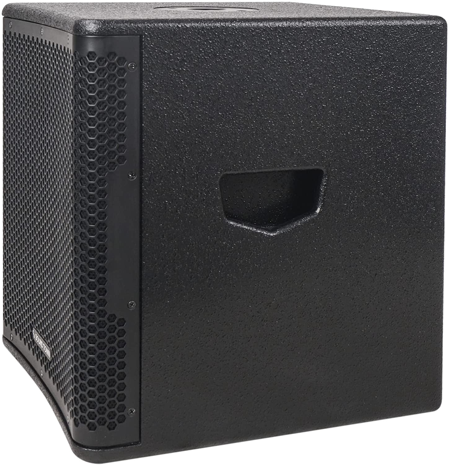 Sound Town OBERON Series 12" 800W Powered PA/DJ Subwoofer with Class-D Amplifier, LPF, Birch Plywood, Black (OBERON-12SPW)