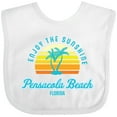 thumbnail image 3 of Inktastic Summer Enjoy the Sunshine Pensacola Beach Florida in Blue Boys or Girls Baby Bib, 3 of 4