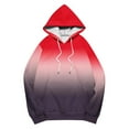 thumbnail image 4 of YUGYXL Oversized Hoodies for Women Plus Size Drawstring Graphic Hoodie Loose Preppy Sweatshirt with Pocket Womens Pullover Red XL, 4 of 5