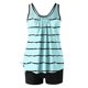 thumbnail image 5 of Traje de baño de dos piezas para mujer, trajes de baño para mujer, traje de baño de dos piezas con espalda de tirantes y estampado conservador para mujer, vestido de baño para mujer, 5 of 6