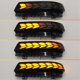 thumbnail image 5 of Luces de señal de giro dinámicas LED para espejo lateral, luz intermitente, lámpara de flujo para V73, V77, V93, V97 2007-2021, color negro, 5 of 5