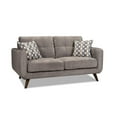thumbnail image 2 of Topline Home Furnishings Ensemble 2 pièces gris canapé et causeuse, 2 of 3