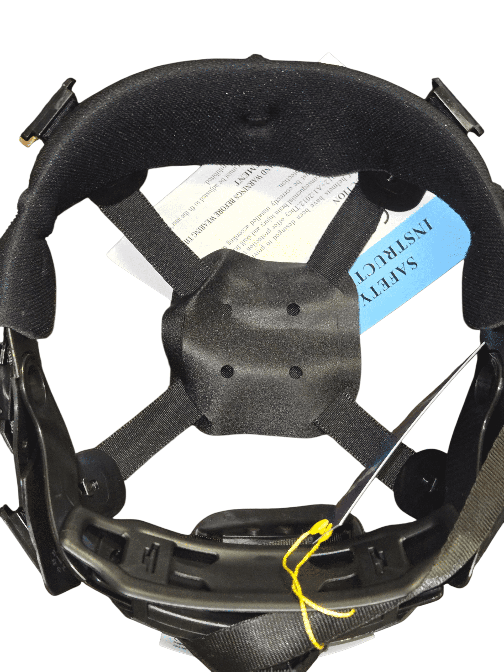 HDPE Natural Brown Tan Full Brim Hard Hat with Fas-trac Suspension