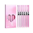thumbnail image 2 of Dadiaei 6 Pieces Rolling Ball Pens Macaroon Color Sign Pen 0.5 mm Japanese Quick Drying Fine Point Pens Liquid Ink Smooth Writing for Office Back to Supplies, 2 of 6