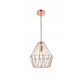 thumbnail image 1 of Living District LD4008D11G Candor 1 Light Rose & Gold Ceiling Pendant, 1 of 1