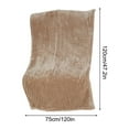 thumbnail image 3 of TACILIP Flannel Blanket Air Conditioning Blanket Solid Color Nap Blanket Small Blanket Fleece Wholesale Lamb Wool Cover Blanket Sofa Blanket Blankets for Women, Gifts for Men, 3 of 6