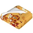 thumbnail image 4 of Manta de franela MGEZCOO: suave, ligera, antibolitas, hipoalergénica, perfecta para la cama, el sofá, camping y viajes., 4 of 7