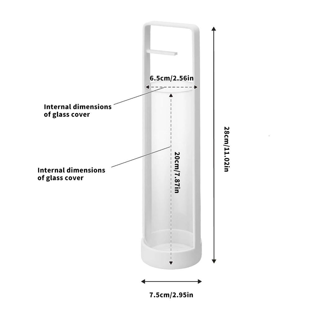 Giaone Removable Glass Ashes Catcher Incenses Stick Holder Stand for Meditations Room Use