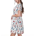 thumbnail image 2 of Balery Lighthouse And Beacon Vestidos sueltos de manga corta para mujer, vestidos de verano 2025, vestidos casuales de corte A con vuelo., 2 of 6