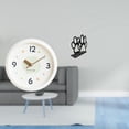 thumbnail image 2 of Reloj De Pared De Hierro Moderno Con Servilletero, Silencioso, Con Números Grandes, Organizador Decorativo Para El Hogar, La Oficina, La Sala De Estudio, La Cafetería, La Decoración De Picnic., 2 of 8