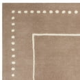 thumbnail image 4 of SAFAVIEH Bella Danita Plain Dotted Bordered Wool Area Rug, Beige/Ivory, 5' x 8', 4 of 6
