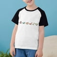 thumbnail image 3 of RXIRUCGD 2025 Vêtements d'Été pour Enfants Tout-Petits Garçons Filles Mode Mignon Col Rond Imprimé Manches Courtes Haut, 3 of 7