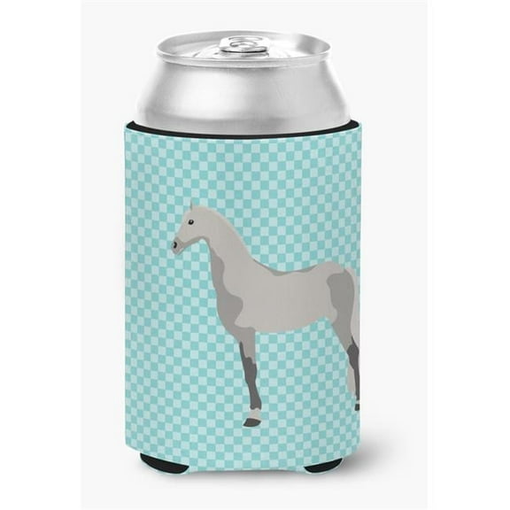 Orlov Trotter Horse Blue Check Can or Bottle Hugger