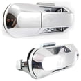 thumbnail image 3 of Set of 2 Front Exterior Door Handle Compatible with 2002-2010 Mercury Mountaineer Ford Explorer Chrome Without Key Hole 6L2Z7822404AA-PFM 6L2Z7822405AA-PFM Sport Base Sport Trac XLT, 3 of 6