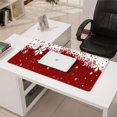 thumbnail image 3 of Long Mouse Pads for Desk,Red Christmas Snowflake Pattern Desk Mats on Top Of Desks, Desk Mouse Pad Extra Large with 3mm Non-Slip Base and Stitched Edge for Gaming,Office,Work,Home 31.5x15.7in, 3 of 5