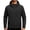 Black, variant on Men's Hooded Softshell Jacket Full Zip Multi Pockets Windproof Casual Outer Coat