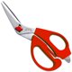 thumbnail image 1 of Tijeras de cocina CANARY Japanese de 7.5 pulgadas con cortador, rojas, 1 of 7