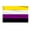 Non Binary Flag, variant on Mirlewaiy 3 x 5 Ft Pride Flag, Double-Sided Rainbow Identity Flag with Brass Grommets for Indoor Outdoor Display, Celebration, Event and Party Decorations