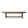 thumbnail image 3 of Hawthorne 72" Reclaimed Elm Trestle Dining Bench Heritage Medium-Dark Brown, 3 of 11