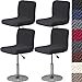thumbnail image 3 of HFCNMY Bar Stool Covers with Backs,4 Pack Stretch Bar Stool Chair Covers,Jacquard Bar Stool Covers,Washable Bar Chair Covers Swivel Barstool Covers Slipcovers with Back Black, 3 of 4