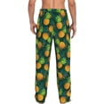 thumbnail image 3 of Daiia Pineapples with Palm Leaves Men's Sleep Pant with Pockets and Drawstring,Pajama Pants-Medium, 3 of 9