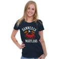 thumbnail image 4 of Hammered in Maryland Funny MD Party Womens Fitted Plus Size Graphic Tee Brisco Brands 2X, 4 of 5