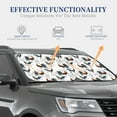 thumbnail image 7 of Picia Cool Chicken 2 Piece Car Windshield Sun Shade Foldable | Foldable Sun Shield for Front Window Blocks UV Rays and Keeps Your Vehicle Cool-Large, 7 of 7