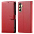thumbnail image 1 of AS DF-012 For Samsung Galaxy A16 5G A16 4G Case Litchi Texture Leather Magnetic Clasp Wallet Stand P, 1 of 5