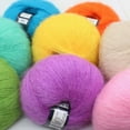 thumbnail image 7 of Zhaomeidaxi Mohair Solid Color Crochet Wool Yarn, Soft Mohair Knitting Yarn for DIY Crocheting Shawl Scarf Socks Hats Sweater, 7 of 7