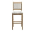 thumbnail image 2 of Linon Emmy 30" Mid Back Indoor Wood Bar Stool, Gray wash/Natural Stripe, 2 of 11