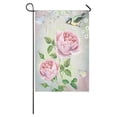 thumbnail image 1 of Bandera de jardín larga ABPHQTO rosa y pájaro 30x45 cm, 1 of 1