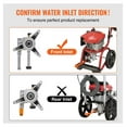 thumbnail image 2 of Pressure Washer Pump, 7/8" Shaft Vertical, 3100 PSI, 2.5GPM, Replacement Power Washer Pumps Kit with 5 Nozzles, Compatible with Briggs & Stratton, Generac, Devilbiss, Troy Bilt, Honda, Craftsman, 2 of 7