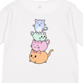 thumbnail image 4 of Inktastic kawaii kitten stack Boys or Girls Long Sleeve Toddler T-Shirt, 4 of 5